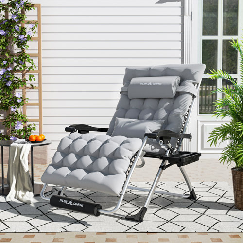 Freeport Park® Briella Folding Zero Gravity Chair with Cushions